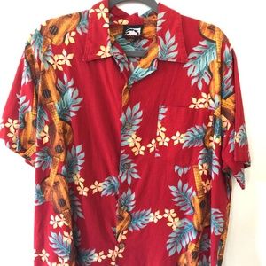 * SOLD* Pipeline Aloha Shirt with Ukelele